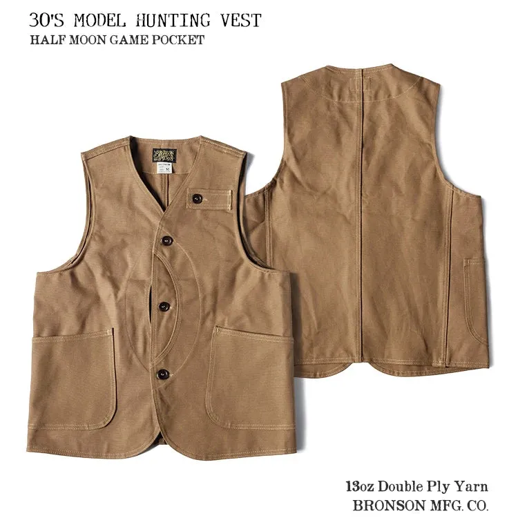 13oz Canvas Game Pocket Hunting Vest - Retro Men Fishing Waistcoat