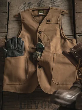 13oz Canvas Game Pocket Hunting Vest - Retro Men Fishing Waistcoat