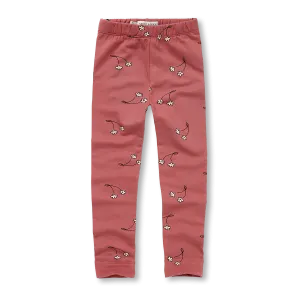 1492-LEGGING CHERRY FLOWER PRINT-Mauve