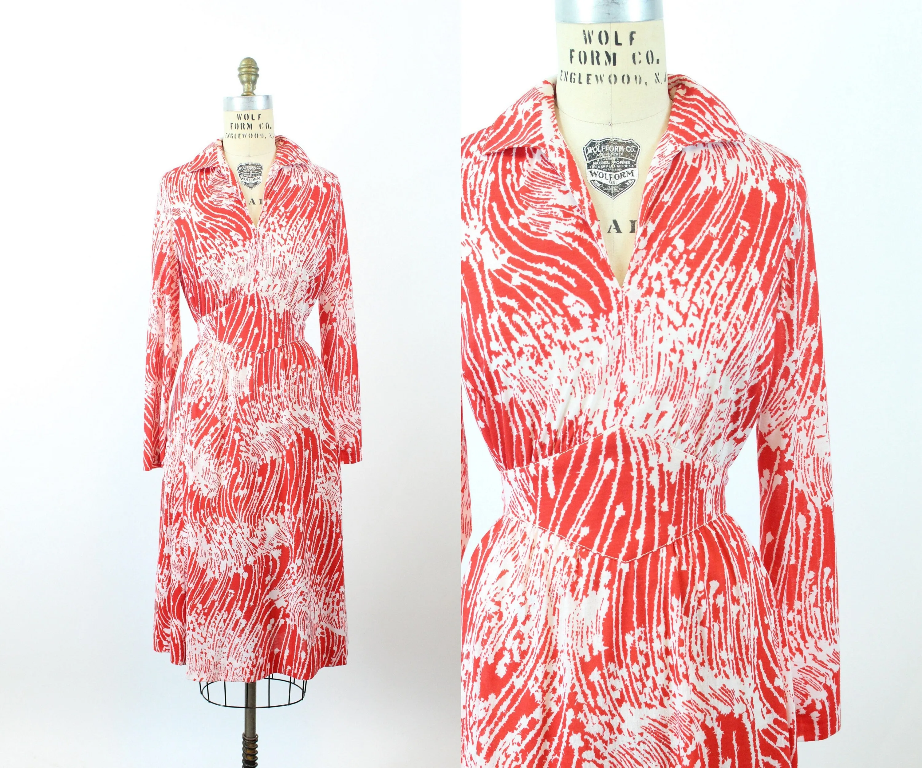 1980s Diane Von Furstenberg DVF jersey dress small | new spring