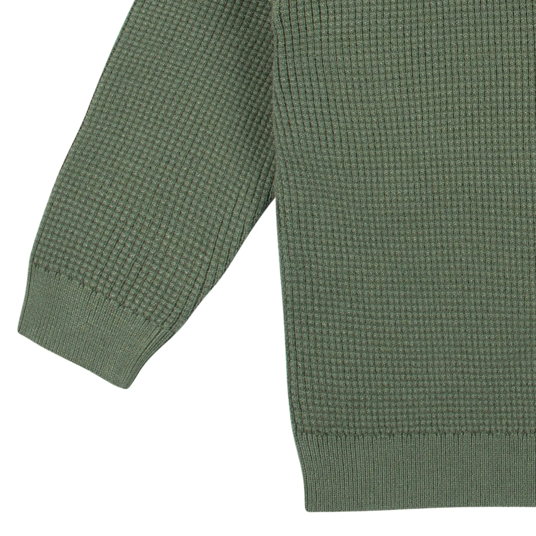 2-Piece Infant and Toddler Boys Olive Green Sweater Knit Set