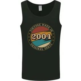 20th Birthday  Vintage Made In 2004 Mens Vest Tank Top