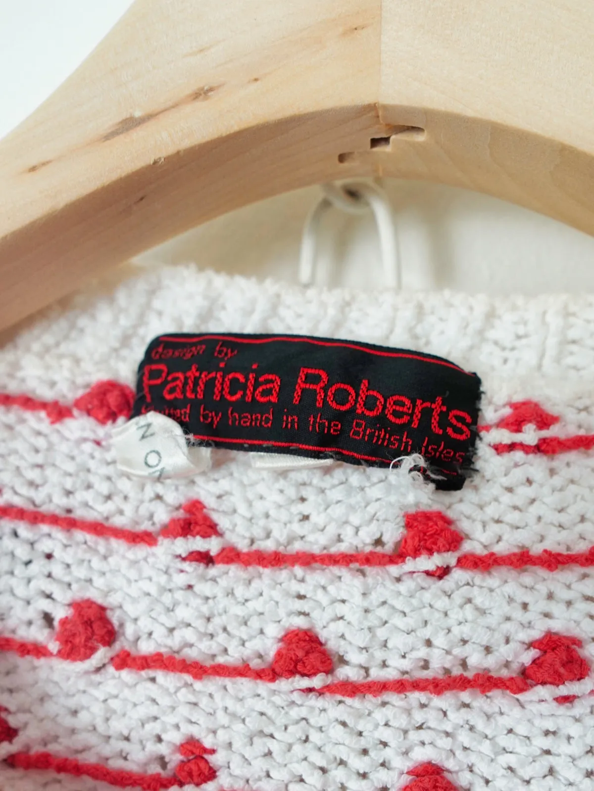 80's Patricia Roberts Strawberry Cardigan