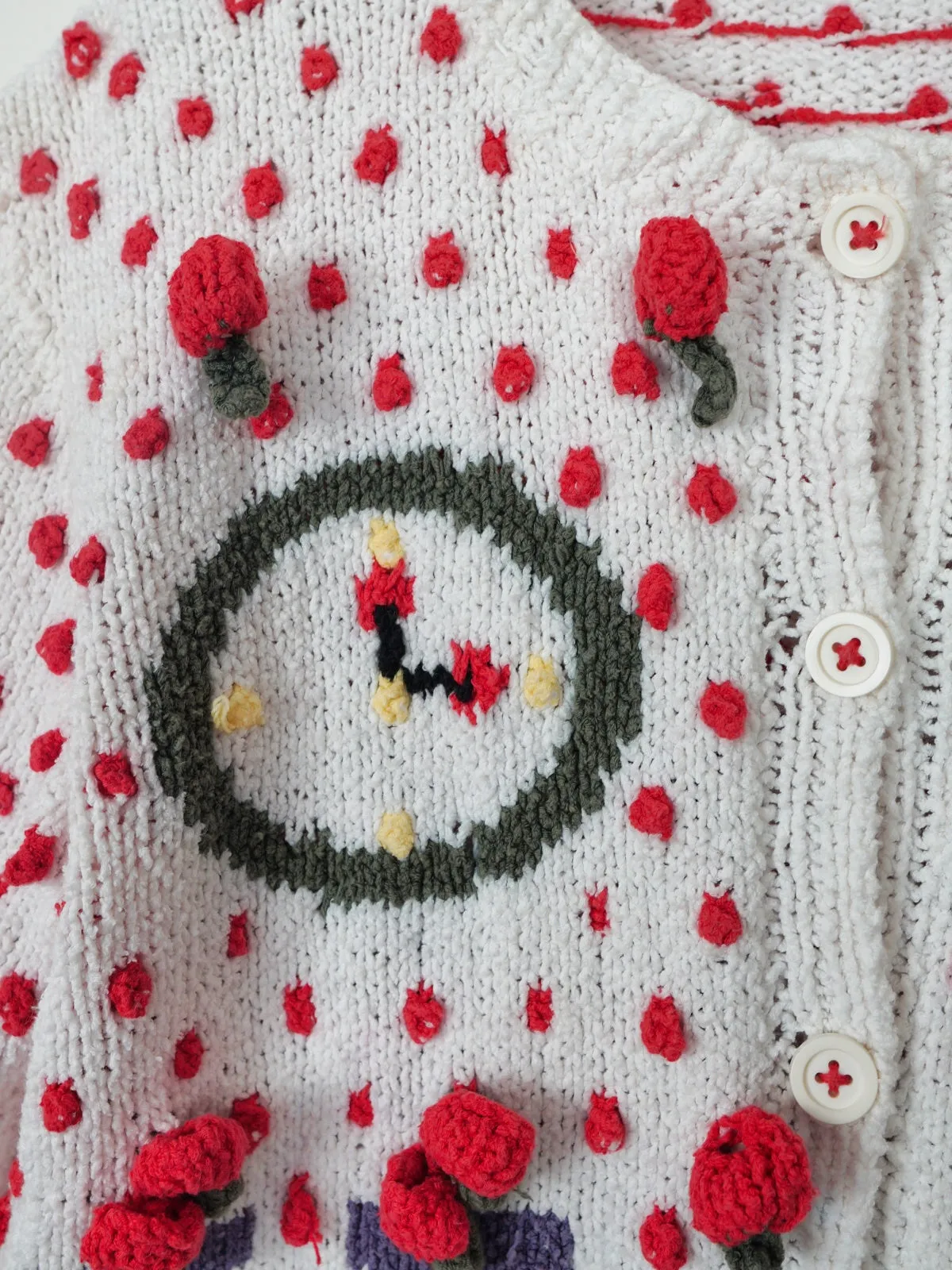 80's Patricia Roberts Strawberry Cardigan