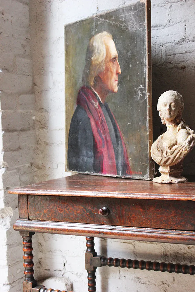 A Good Early 20thC Oil on Canvas Portrait of a Cardinal by E.J. Harrington c.1905