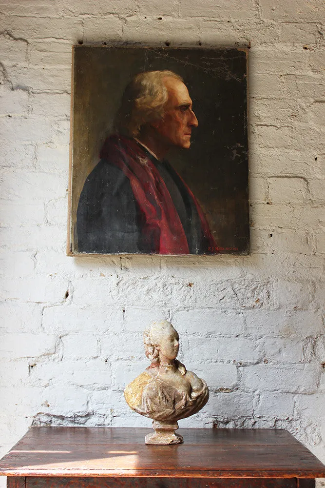 A Good Early 20thC Oil on Canvas Portrait of a Cardinal by E.J. Harrington c.1905