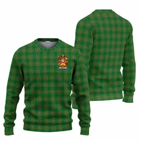 Abbott Irish Clan Tartan Knitted Sweater with Coat of Arms