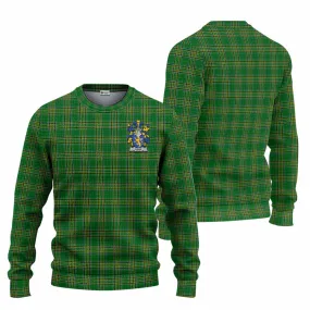 Agar Irish Clan Tartan Knitted Sweater with Coat of Arms