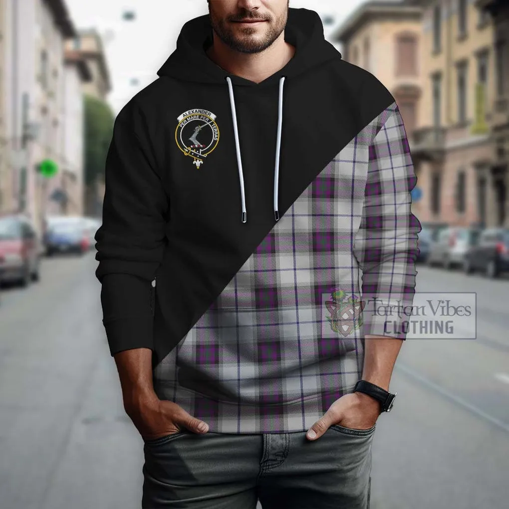 Alexander of Menstry Dress Tartan Hoodie with Family Crest and Military Logo Style