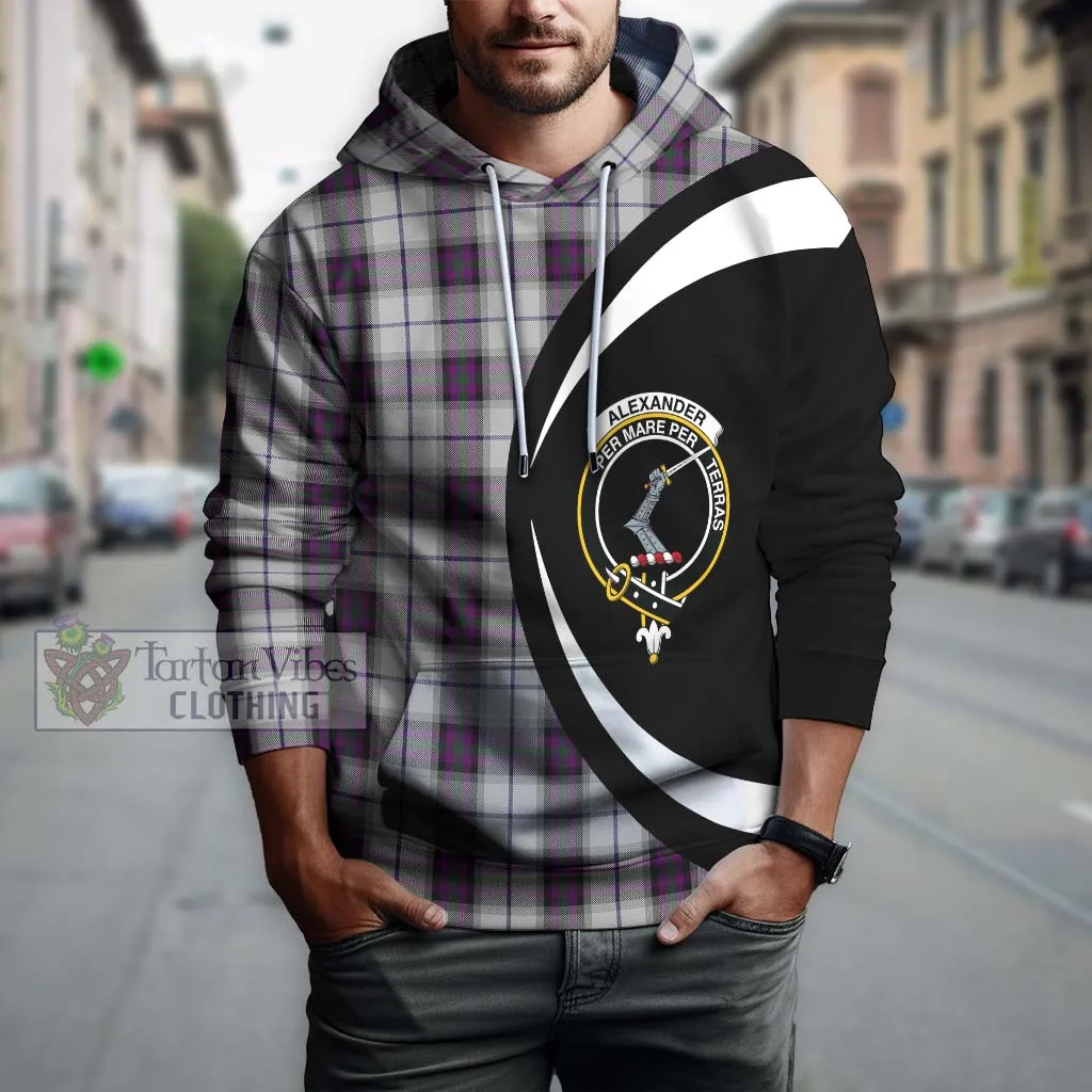 Alexander of Menstry Dress Tartan Hoodie with Family Crest Circle Style