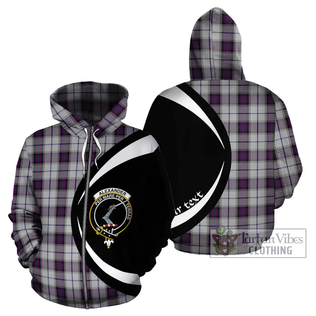 Alexander of Menstry Dress Tartan Hoodie with Family Crest Circle Style