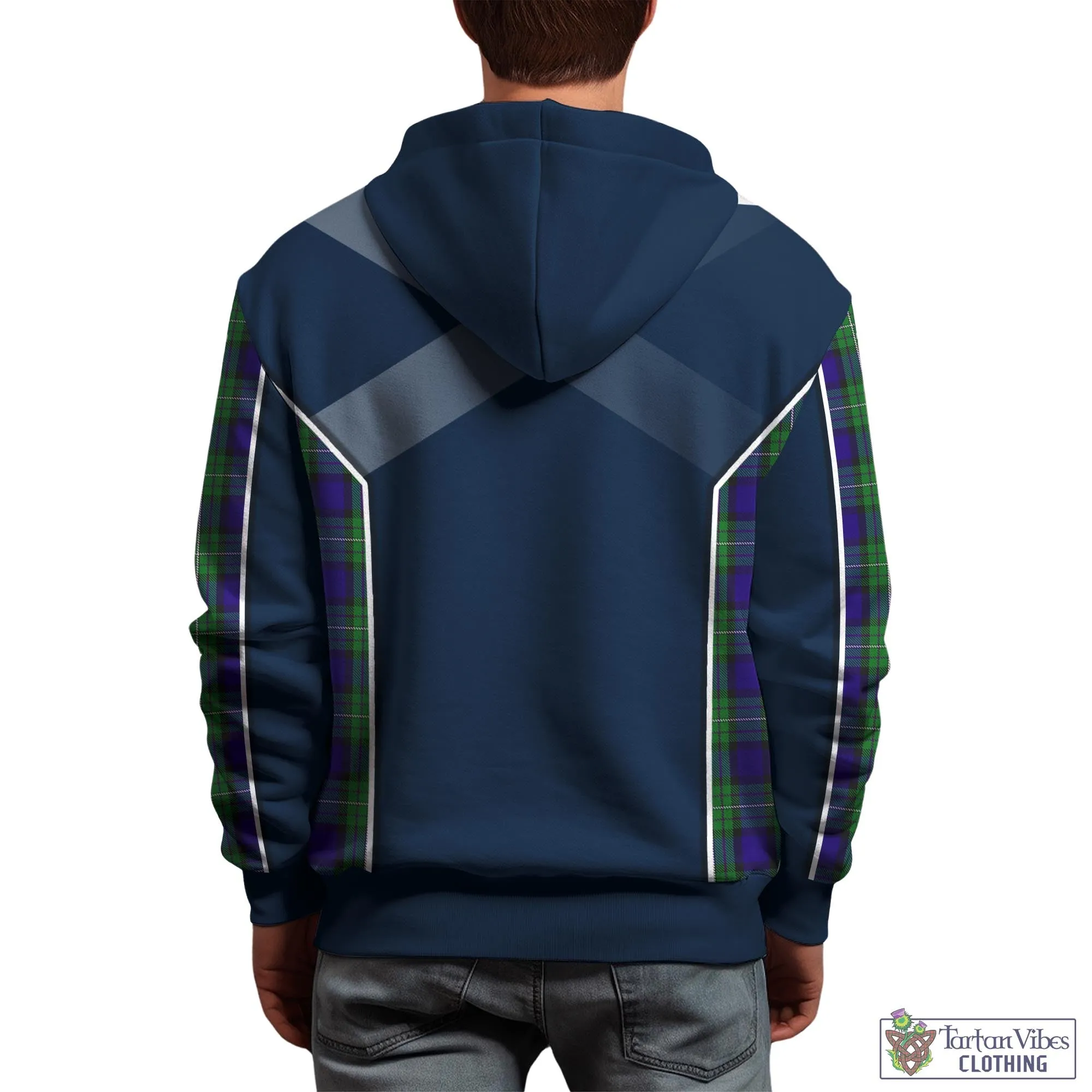 Alexander Tartan Hoodie with Family Crest and Lion Rampant Vibes Sport Style