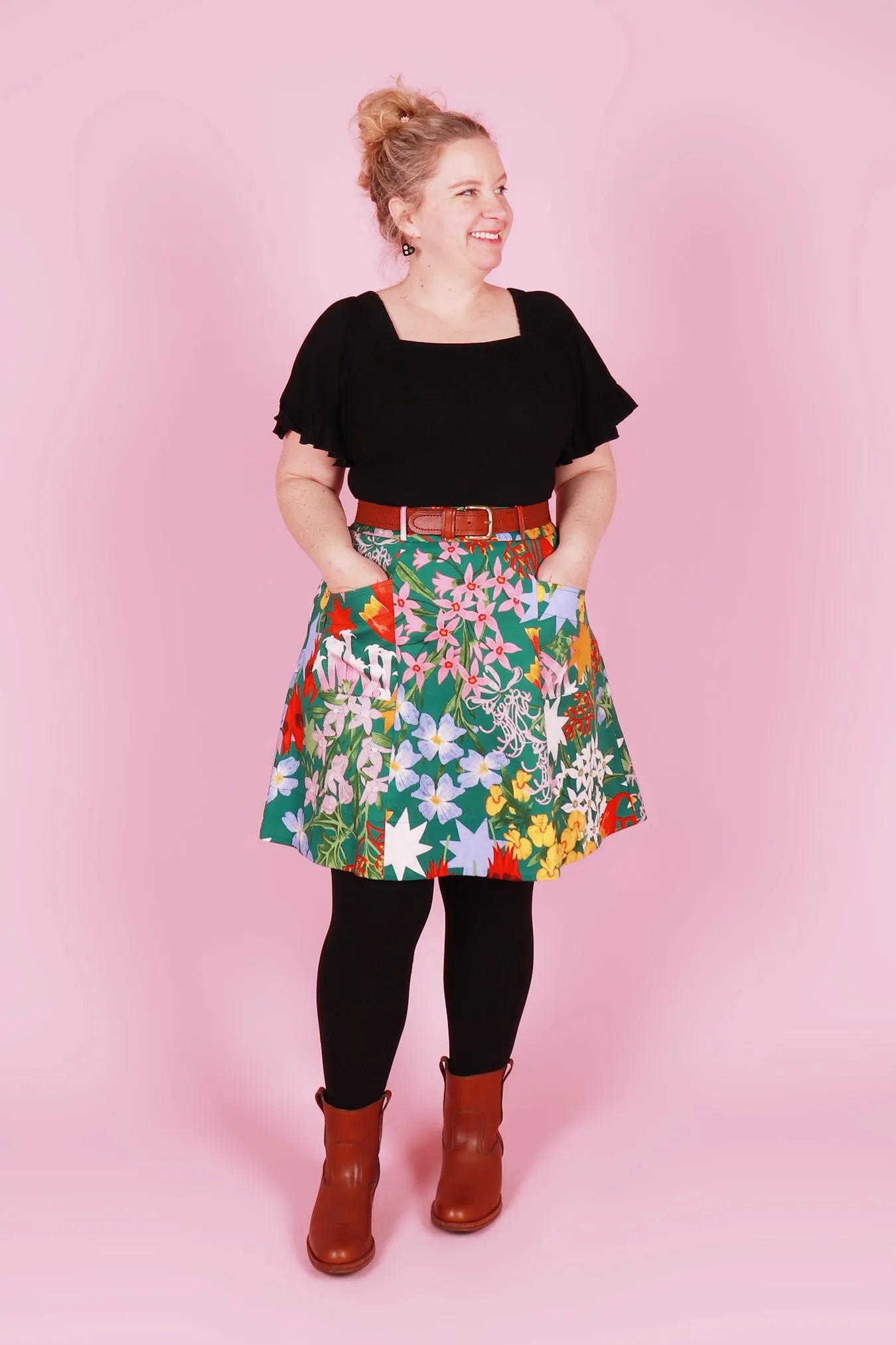 Alice Skirt Festive Floral