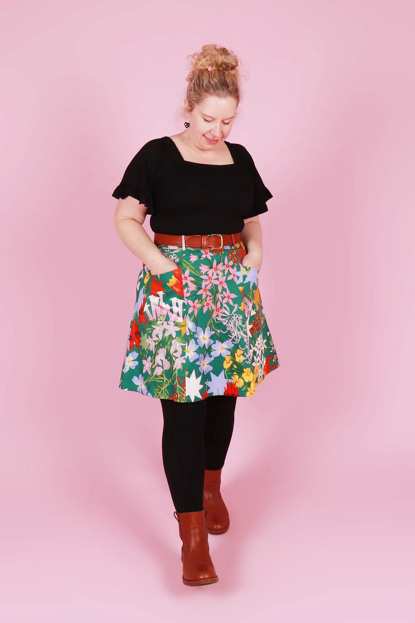 Alice Skirt Festive Floral