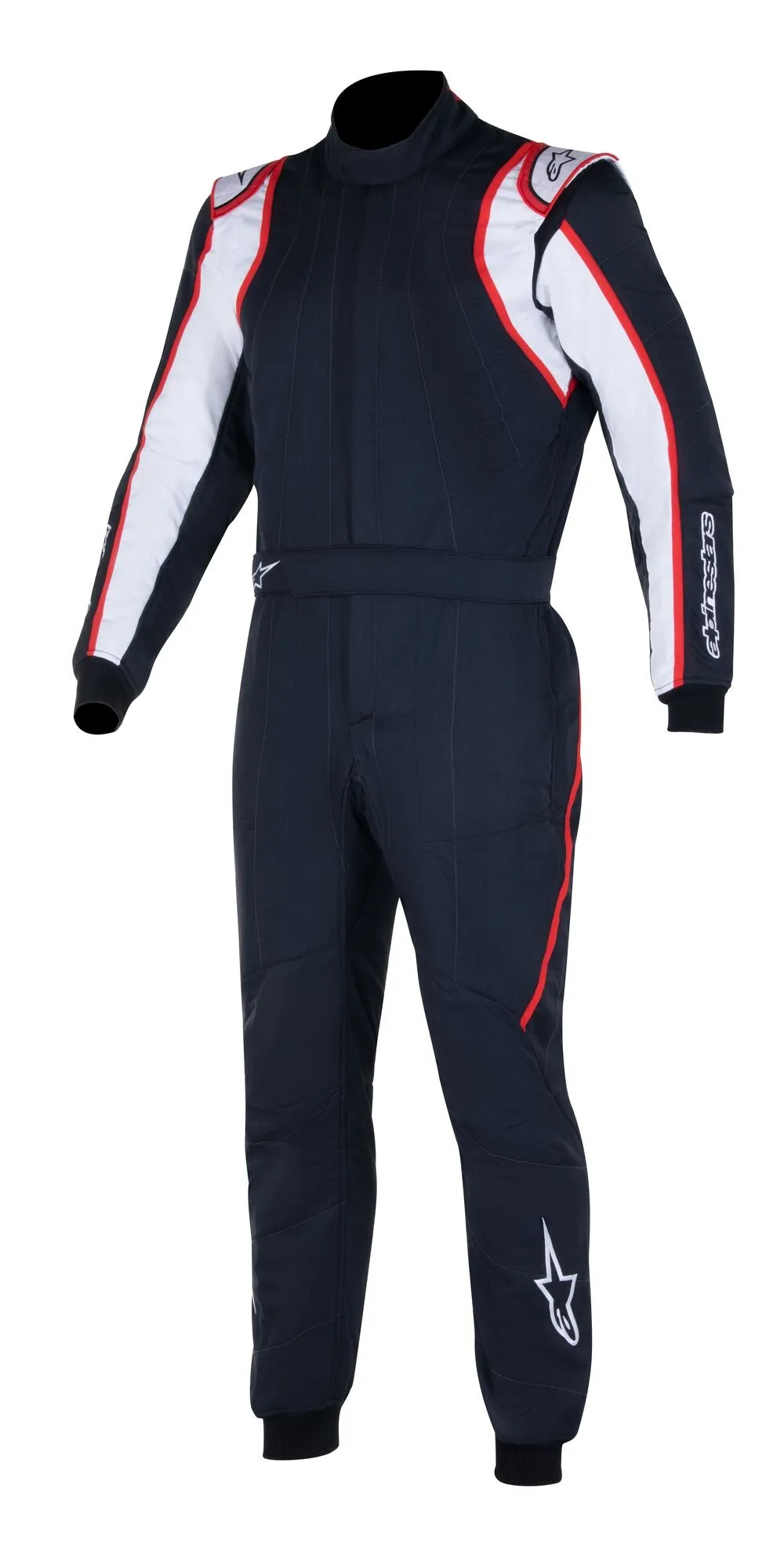 ALPINESTARS 3355020_123_44 GP RACE v2 Racing suit, FIA 8856-2018, black/white/red, Size 44