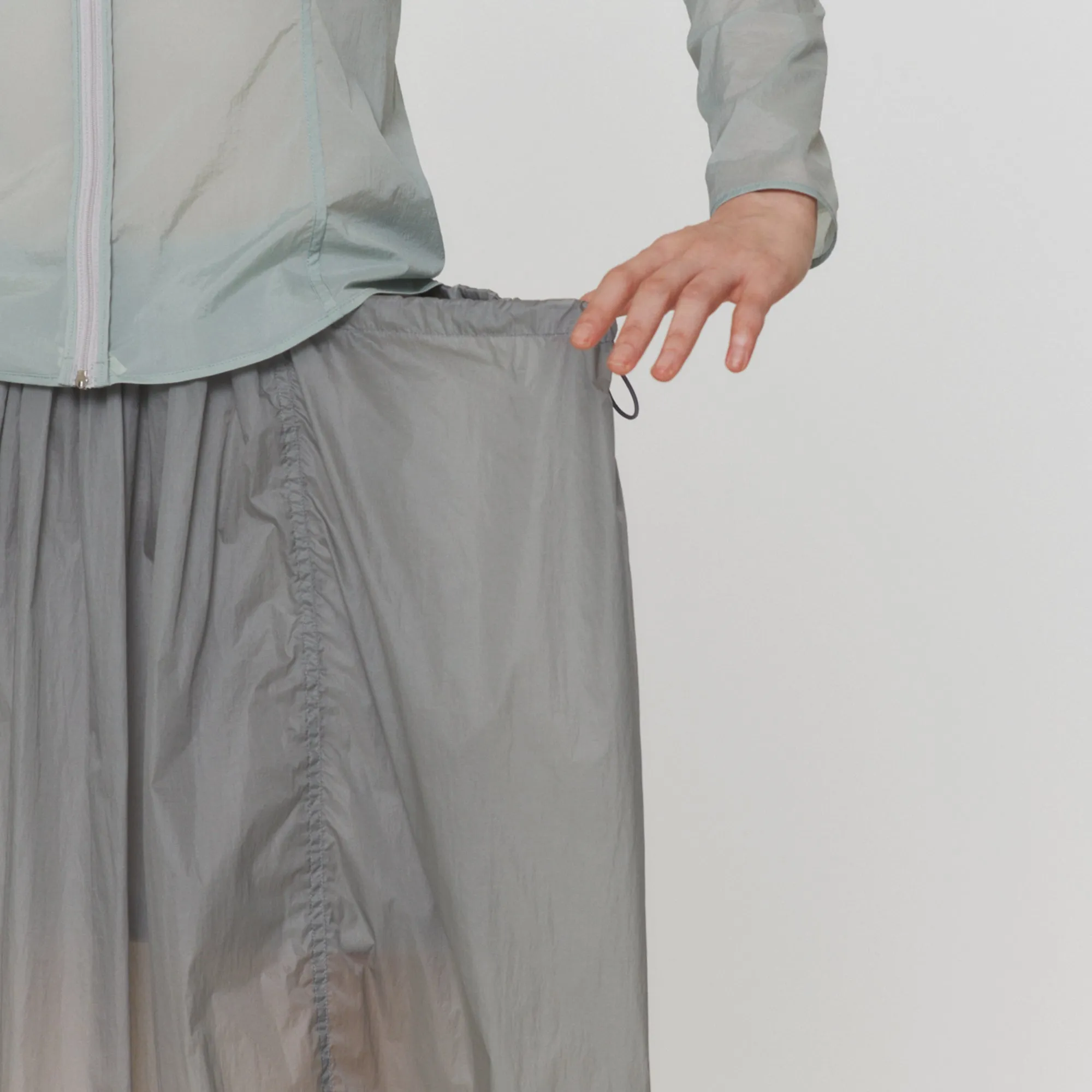 Amomento Womens Layered Shirring Skirt