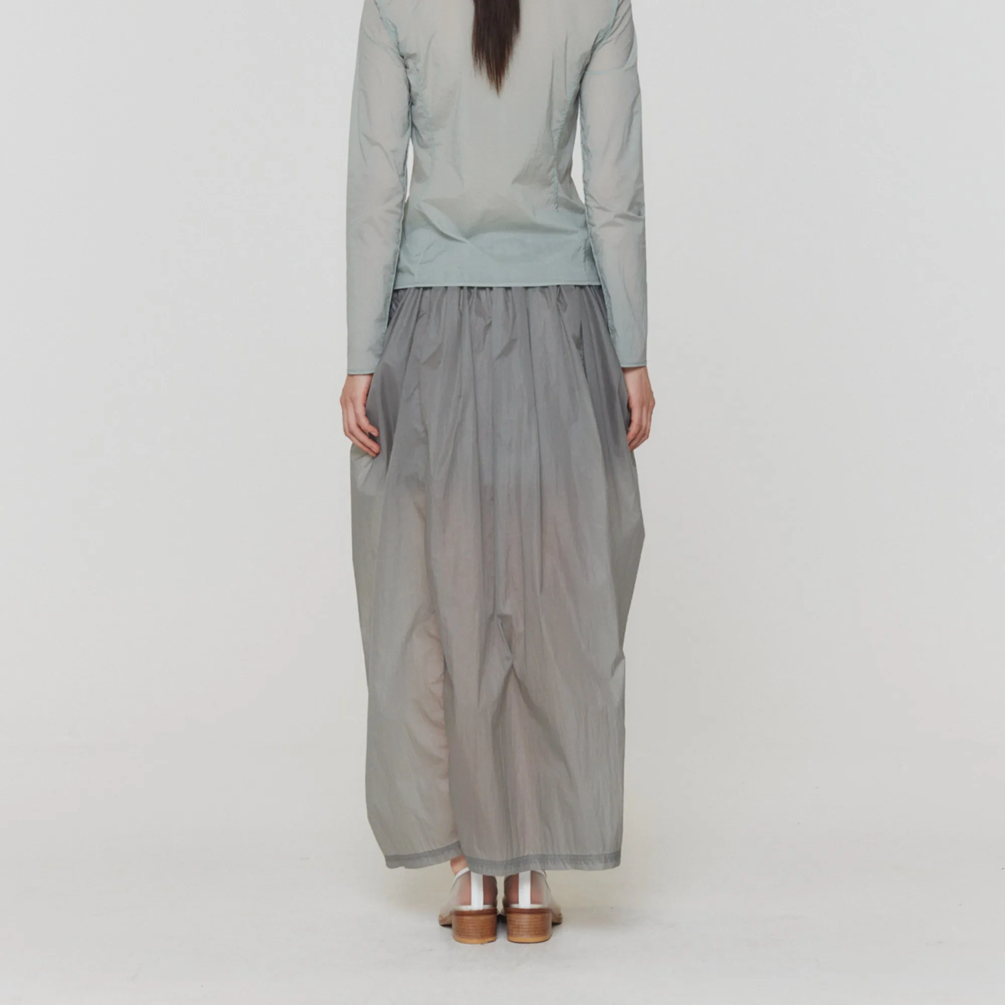 Amomento Womens Layered Shirring Skirt