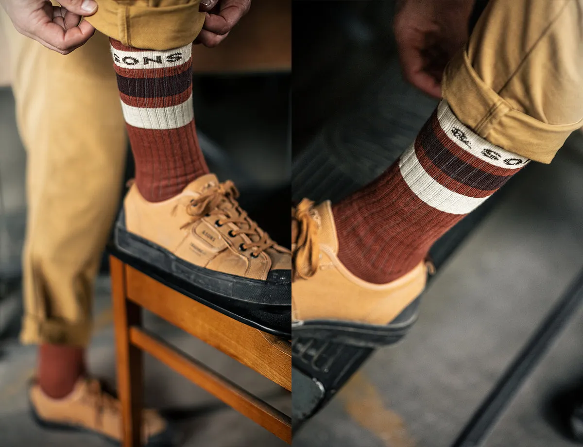 &SONS Baseline Socks Rust