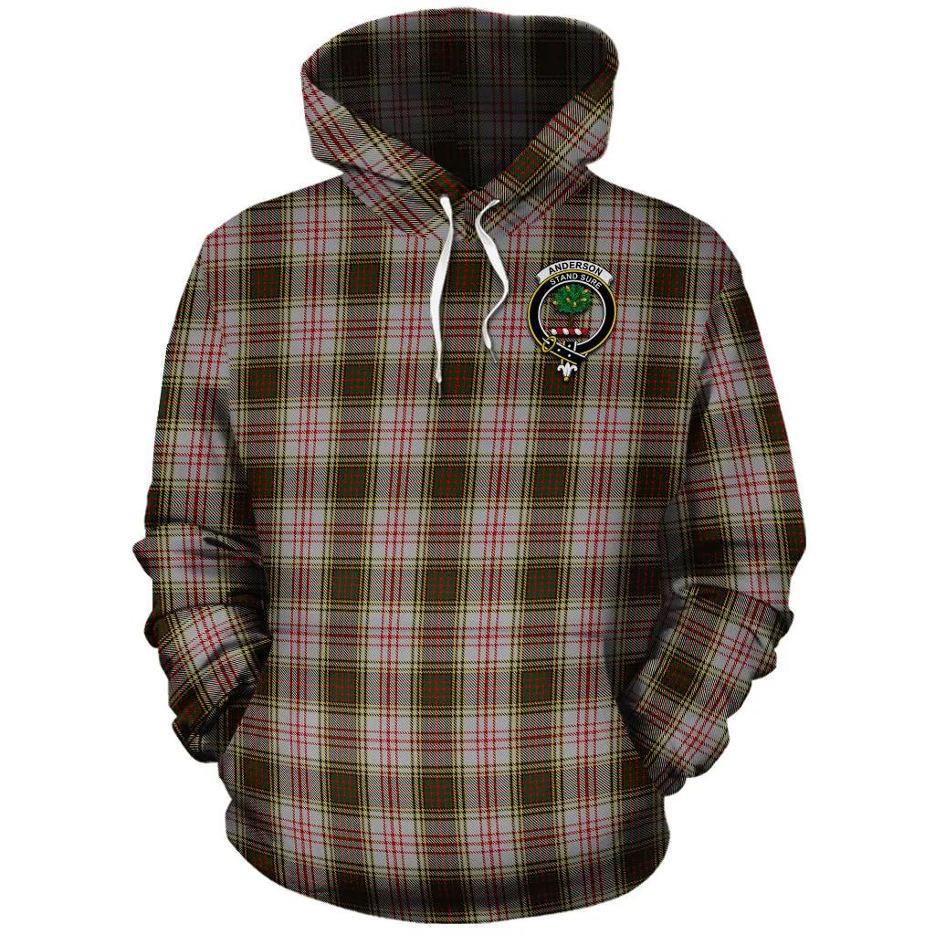 Anderson Dress Tartan Hoodie with Family Crest