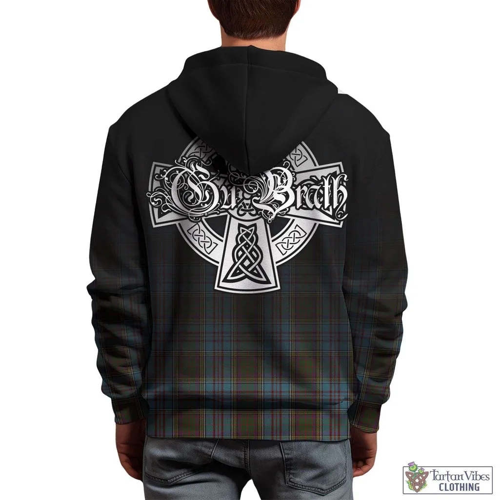 Anderson Tartan Hoodie Featuring Alba Gu Brath Family Crest Celtic Inspired