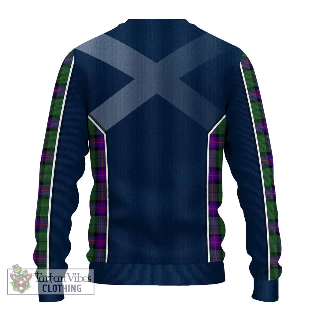 Armstrong Modern Tartan Ugly Sweater with Family Crest and Lion Rampant Vibes Sport Style