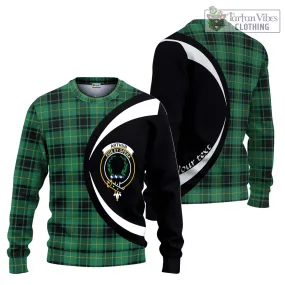 Arthur Ancient Tartan Ugly Sweater with Family Crest Circle Style