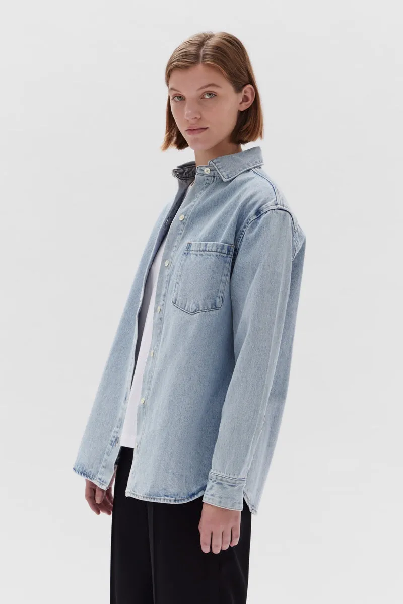 Assembly Label - Denim Overshirt - Light Stone