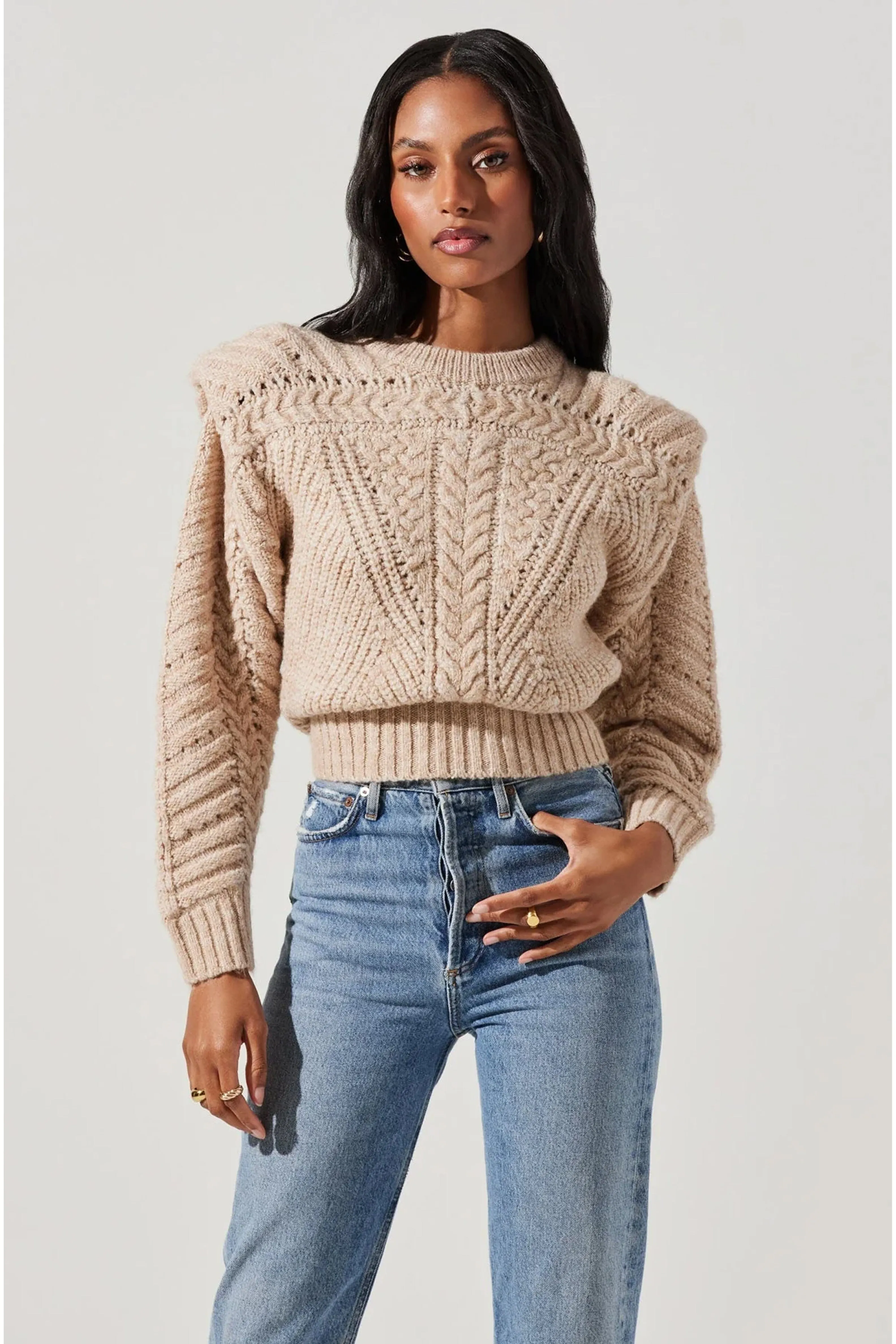 ASTR | The Tabitha Sweater - Oatmeal