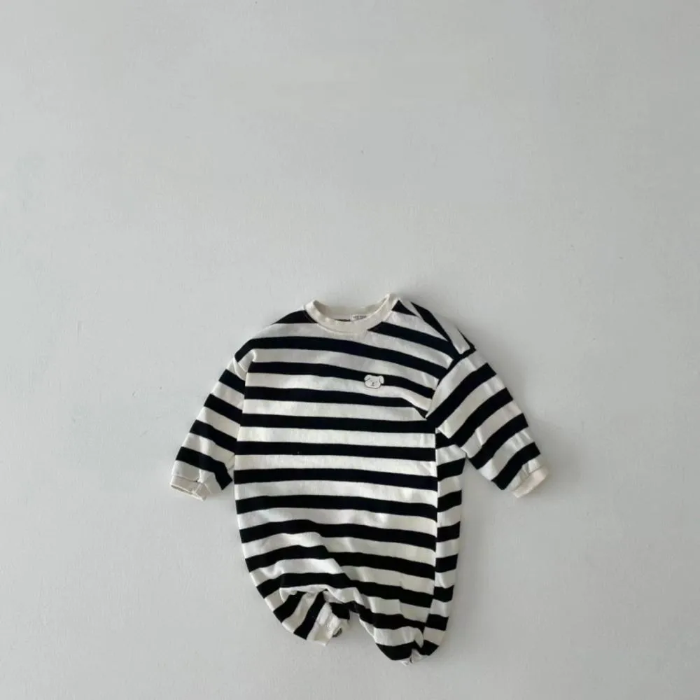 Autumn Boys and Girls Baby Cotton Striped Jumpsuit Wholesale Baby Clothes