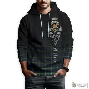 Baillie (Bailey) Tartan Hoodie Featuring Alba Gu Brath Family Crest Celtic Inspired