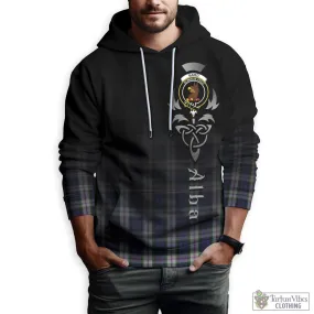 Baird Dress Tartan Hoodie Featuring Alba Gu Brath Family Crest Celtic Inspired