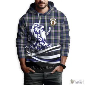 Baird Dress Tartan Hoodie with Alba Gu Brath Regal Lion Emblem