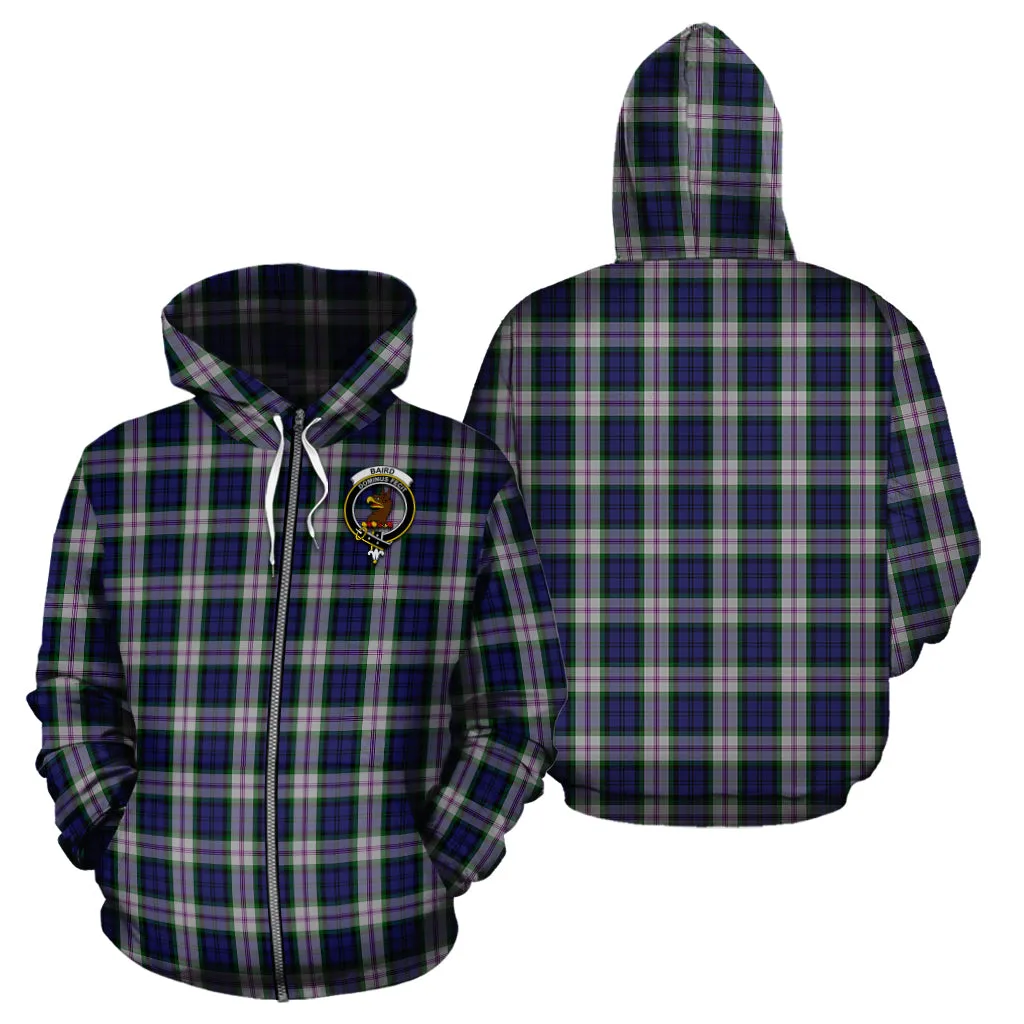 Baird Dress Tartan Hoodie with Family Crest