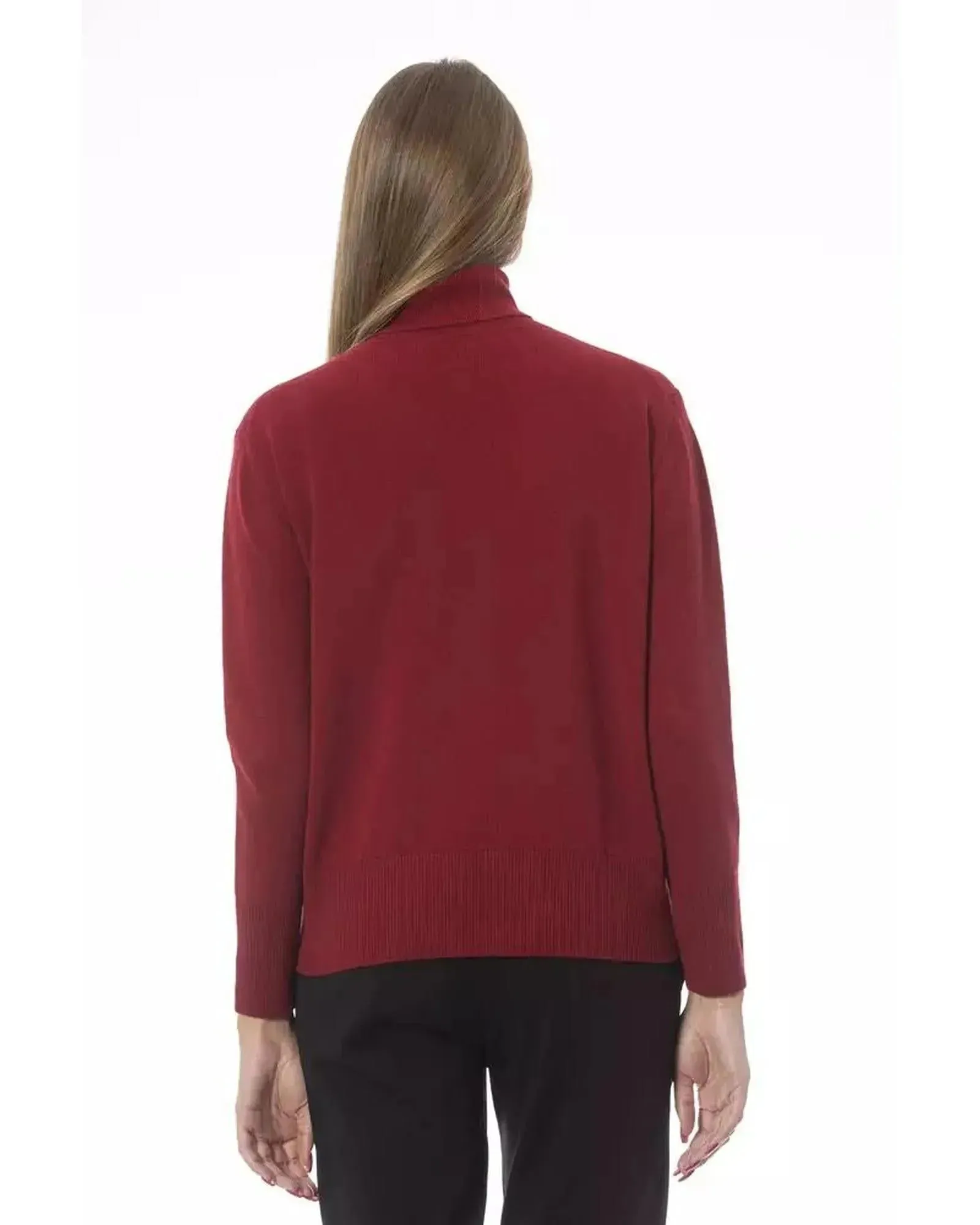 Baldinini Trend Women's Red Wool Sweater - 44 IT