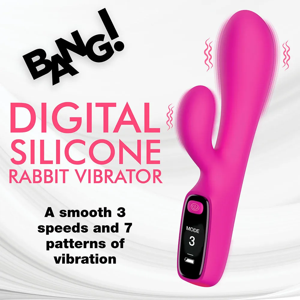 BANG! Digital Silicone Rabbit Vibrator