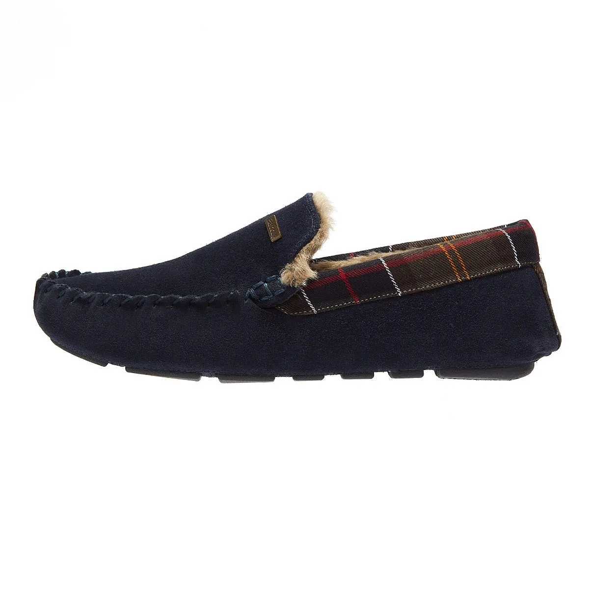 Barbour Mens Navy Monty Slippers