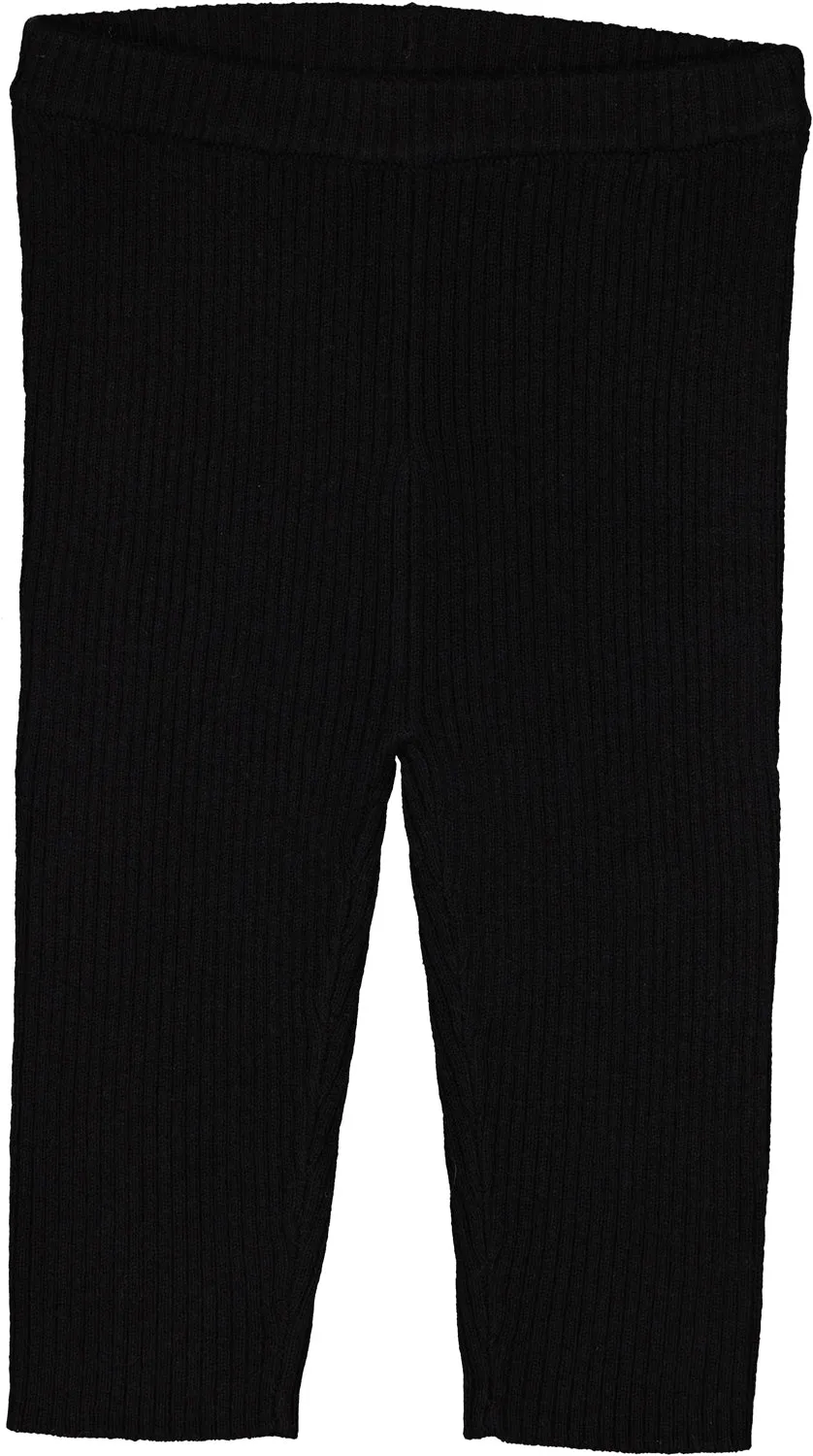 Black Baby Knitted Wool Leggings