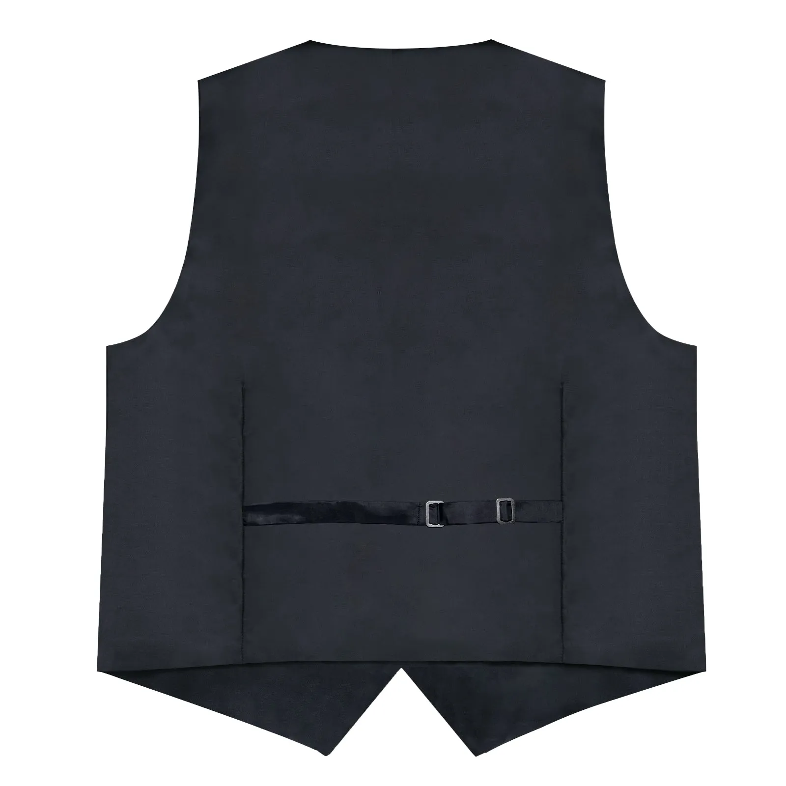 Black Paisley Silk Men's Vest Single Vest