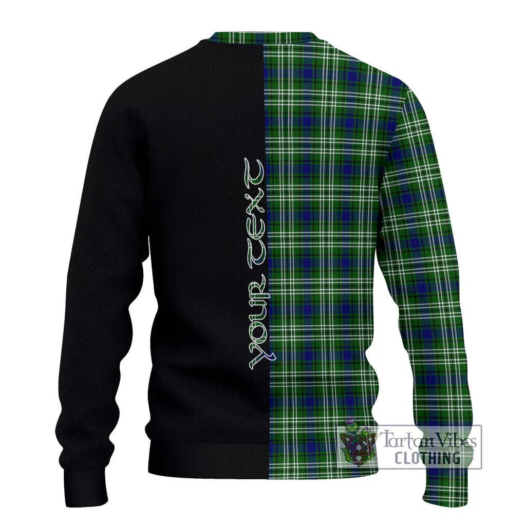 Blackadder Tartan Ugly Sweater with Family Crest and Half Of Me Style