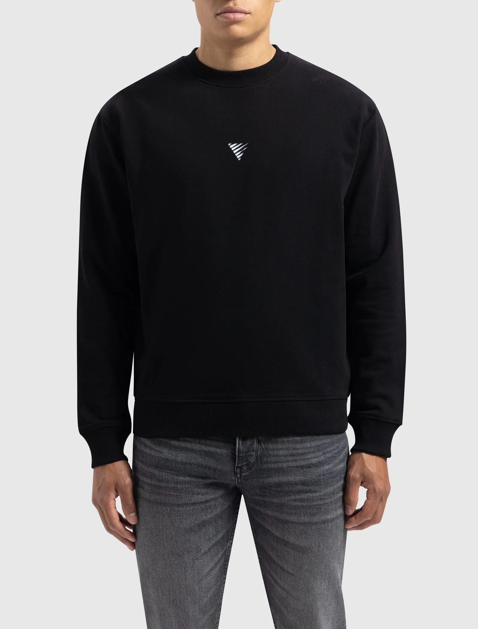 Blurred Wordmark Sweater | Black