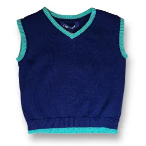 Boys Cherokee Size 12 Months Navy Knit Sweater Vest