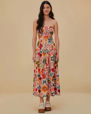 Bright Farm Strapless Maxi Dress