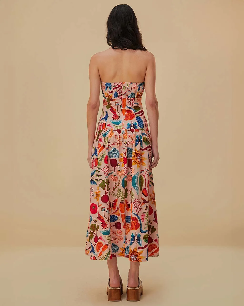 Bright Farm Strapless Maxi Dress