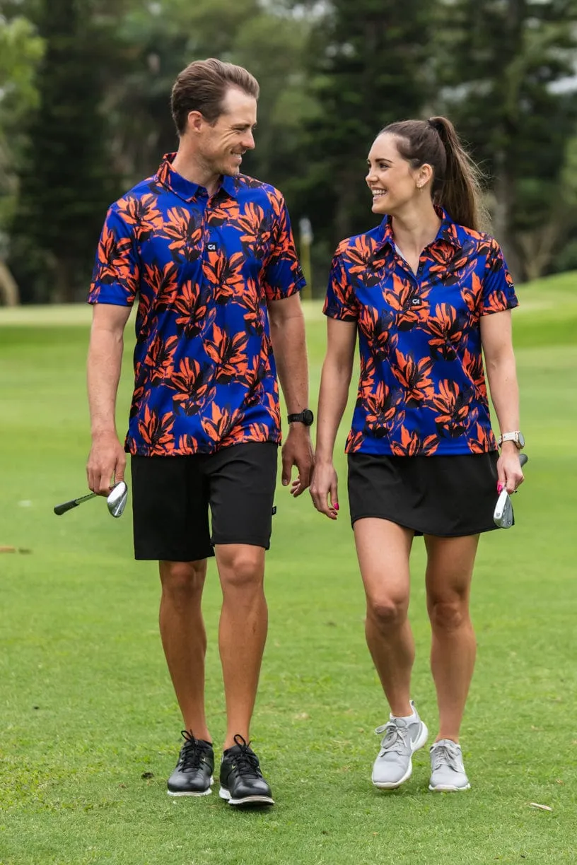 CA Ladies Funky Golf Shirt | Brushed Floral