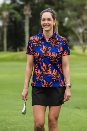 CA Ladies Funky Golf Shirt | Brushed Floral