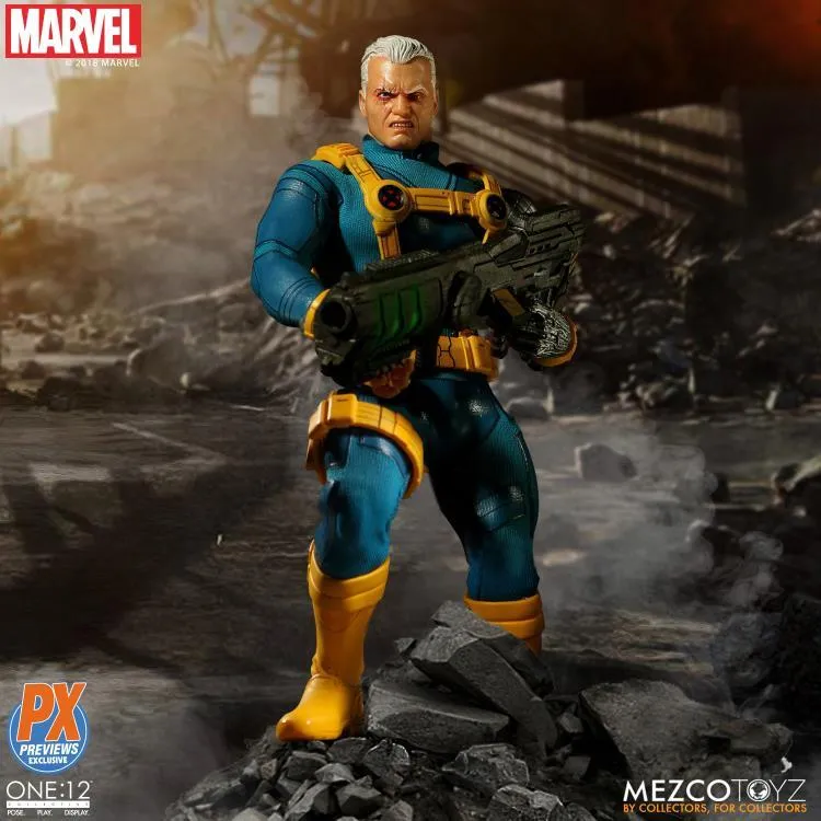 Cable PX One:12 Collective action figure by Mezco (X-Men) Previews Exclusive