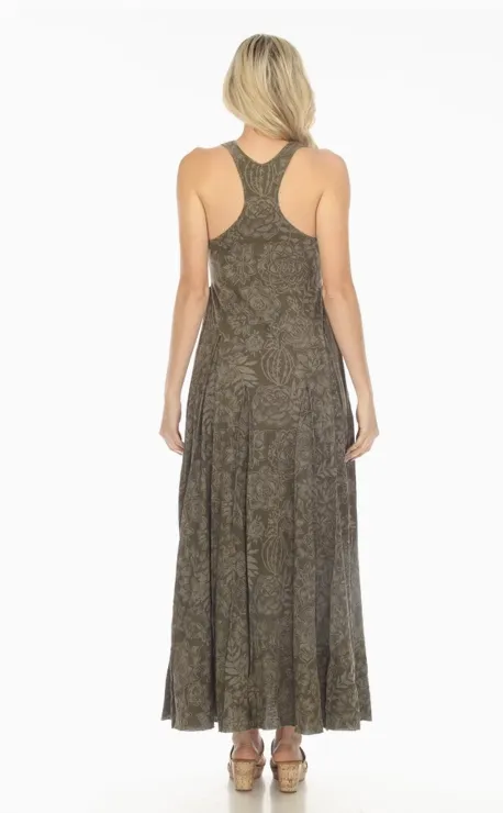 Cactus Garden Jersey Maxi Dress