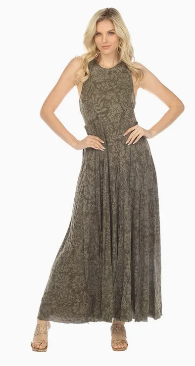 Cactus Garden Jersey Maxi Dress