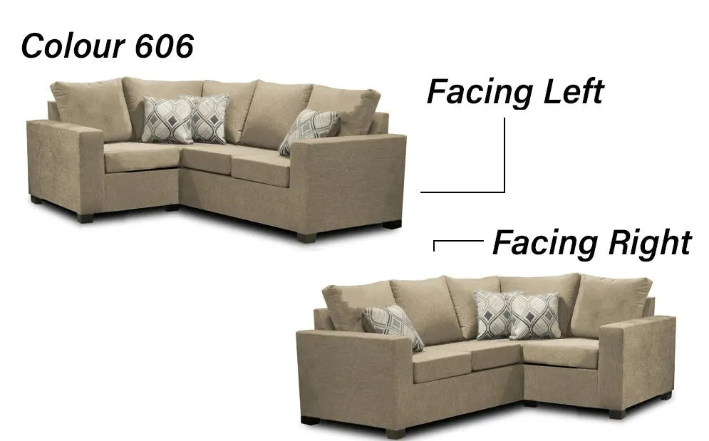 Canadian Made 2 x 1 Sectional | LHF/RHF Configuration | 17 Color Options