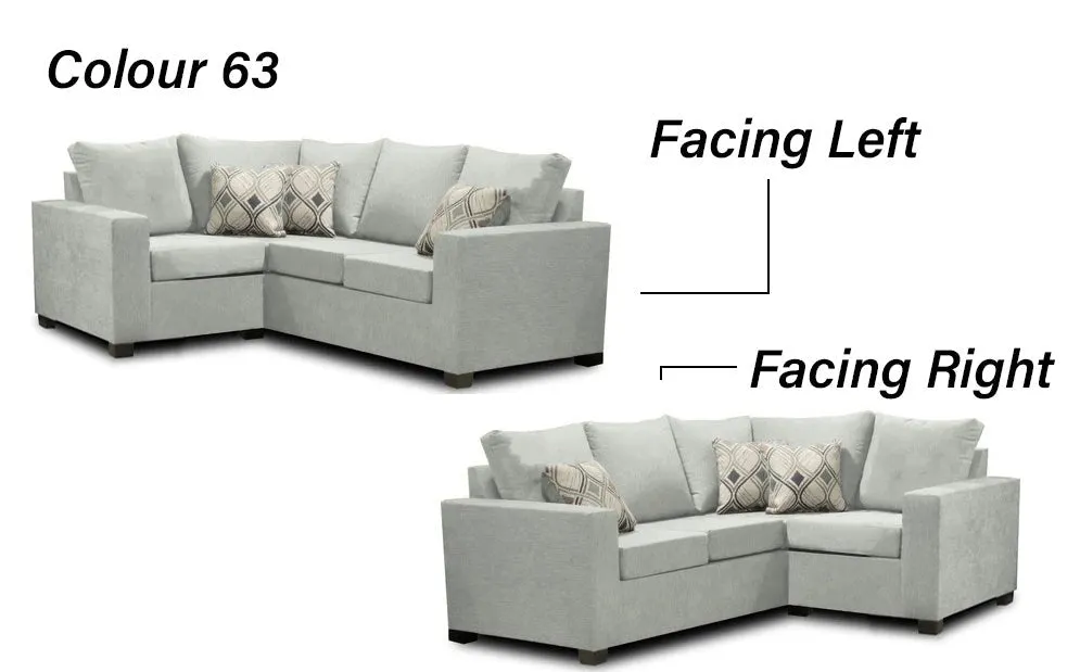 Canadian Made 2 x 1 Sectional | LHF/RHF Configuration | 17 Color Options